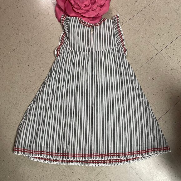 BROOME STREET Kate Spade New York Striped Embroidered Trapeze Dress - Picture 4 of 7